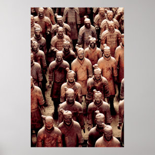 Terracotta-krigare - China - Qin dynasty Poster
