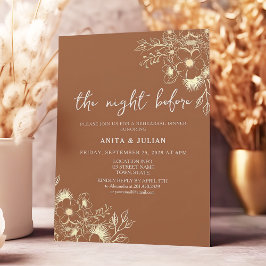 Terracotta kvällen före rehearsal Middag Inbjudningar