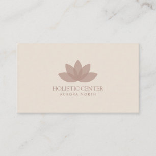Terracotta Lotus Flower eget namn Yoga Visitkort