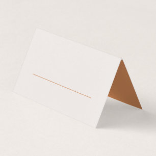 Terracotta Löv Modern Bröllop-platskort Kort