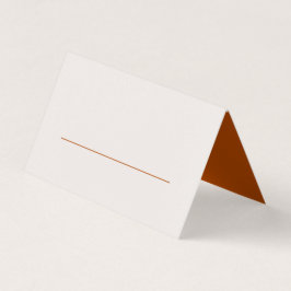 Terracotta Löv Modern Bröllop-platskort Kort