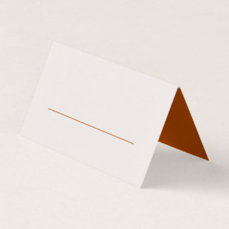 Terracotta Löv Modern Bröllop-platskort Kort