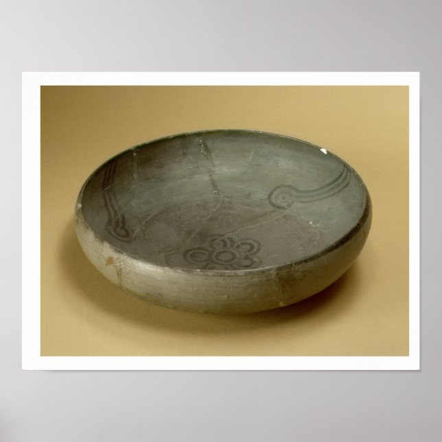 Terracotta målade grått ware, Hastinapur, 800-400 Poster (Framsidan)