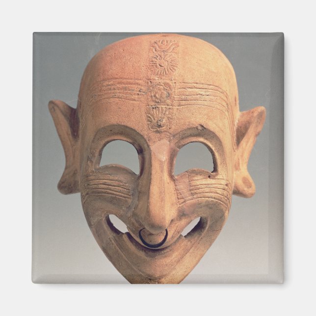 Terracotta-malmask från San Sperate, 6e-5:e Magnet (Framsidan)