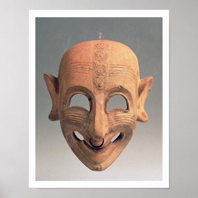 Terracotta-malmask från San Sperate, 6e-5:e Poster (Framsidan)