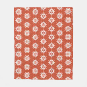 Terracotta Mandala Fleecefilt
