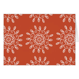 Terracotta Mandala Hälsningskort