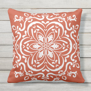 Terracotta Mandala Kudde