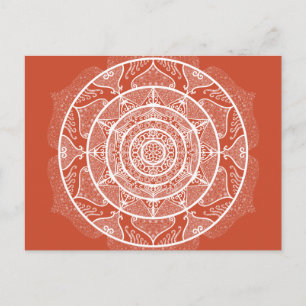 Terracotta Mandala Vykort