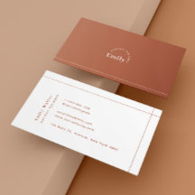 Terracotta Minimalist Professionell Modern