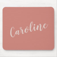 Terracotta Minimalist Typography Personlig Namn