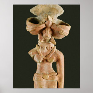Terracotta Mor Goddess, Mohenjodaro, 2300-1750 Poster