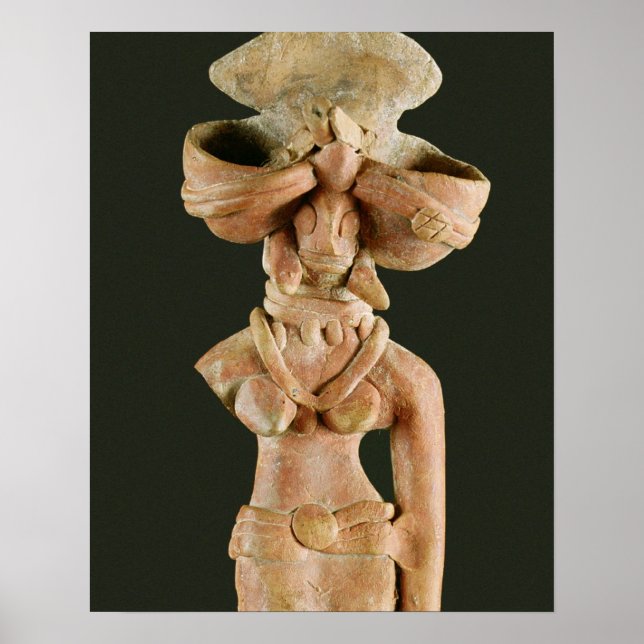 Terracotta Mor Goddess, Mohenjodaro, 2300-1750 Poster (Framsidan)