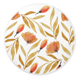 Terracotta Mustard Gult Blommigt Knopp