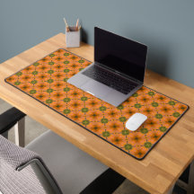 Terracotta och Grönt Tiles Mönster