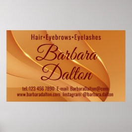 Terracotta Ocher Beige Guld Poster