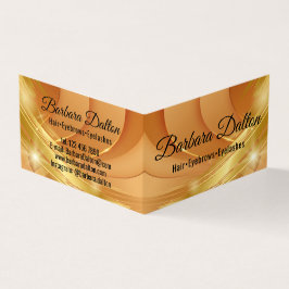 Terracotta Ocher Beige Guld Visitkort