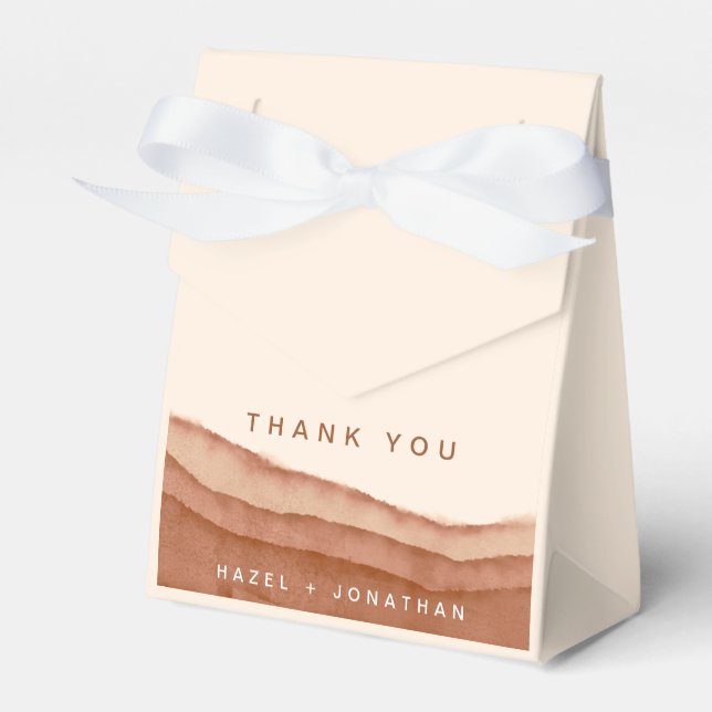 Terracotta Ombre Boho Presentaskar (Framsidan Sidan)