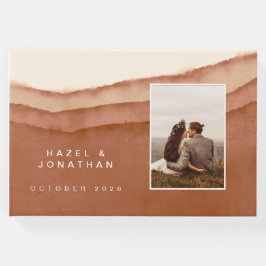 Terracotta Ombre | Bröllop Guest bok