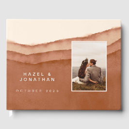 Terracotta Ombre | Bröllop Guest bok