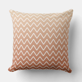 Terracotta Ombre Chevron Dekorativ kudde