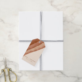 Terracotta Ombre | Minimalistisk Boho Presentetikett