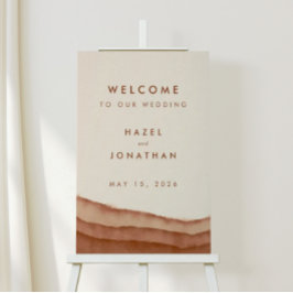 Terracotta Ombre | Välkomsthälsning för Minimalist Poster