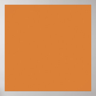 Terracotta Orange Färg Red Earthy Tone Background Poster