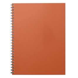 Terracotta Orange Solid Färg Warm & Earthy Design Anteckningsbok