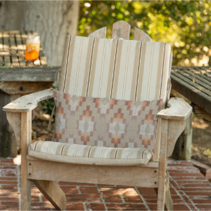Terracotta Orange Taupe Rust Brown Grått Tribal Ar Lumbarkudde