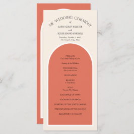 Terracotta överger jordtoner Enkel Modern Arch