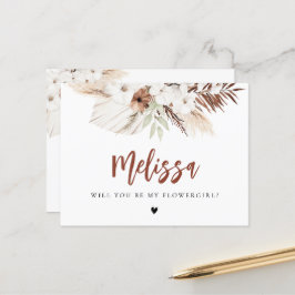 Terracotta pampas-gräs blir min blomma vykort