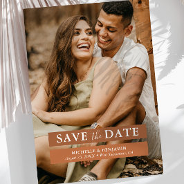 Terracotta Pampas Gräs Foto Spara Datum Datumet