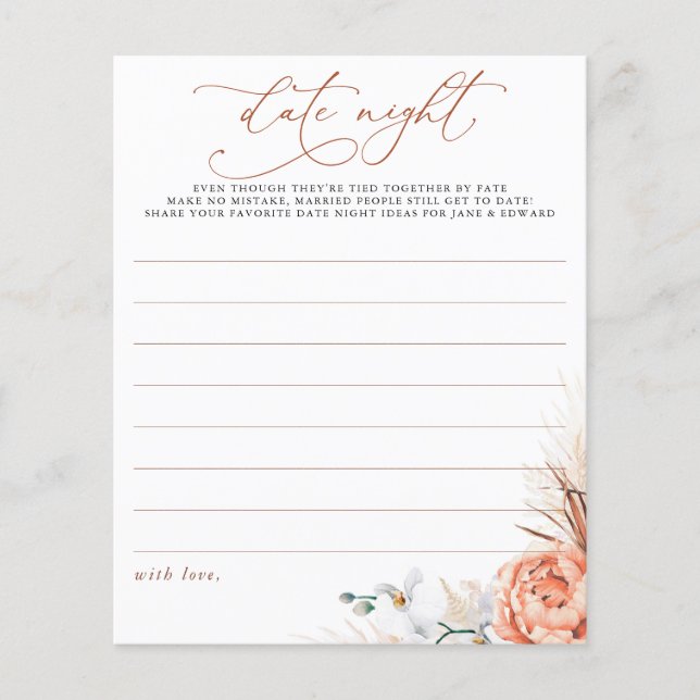 Terracotta Pampas Grass Blommigt (Framsida)