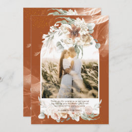 Terracotta Pampas Grass Blommigt PHOTO TACK