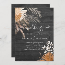 Terracotta Pampas Grass Tropical Bröllop