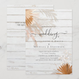 Terracotta Pampas Grass Tropical Bröllop