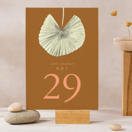 Terracotta Pampas Grass Tropical Jungle Bordsnummer