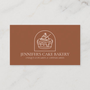 Terracotta paststry Chef Bakery Cheesecake Visitkort