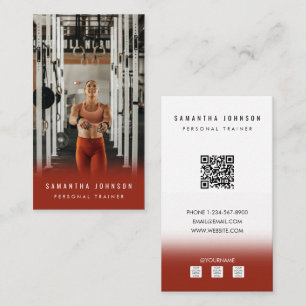 Terracotta Personal Trainer Fitness Idrottsman Pho Visitkort