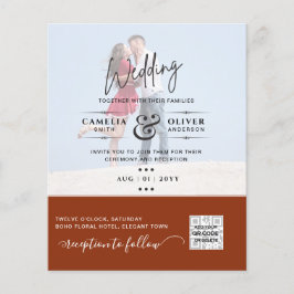 Terracotta Photo Wedding Investigation QR Code Spa Flygblad