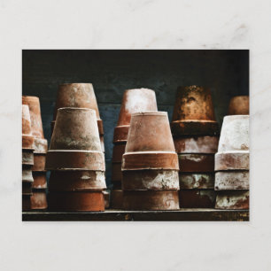 Terracotta Plant Pots Vykort
