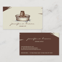 Terracotta Pottery Ceramic Artist Verktyg skulptur Visitkort