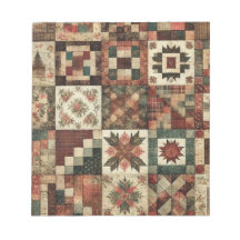 Terracotta Quilt and Patchwork Colorful Blommigt