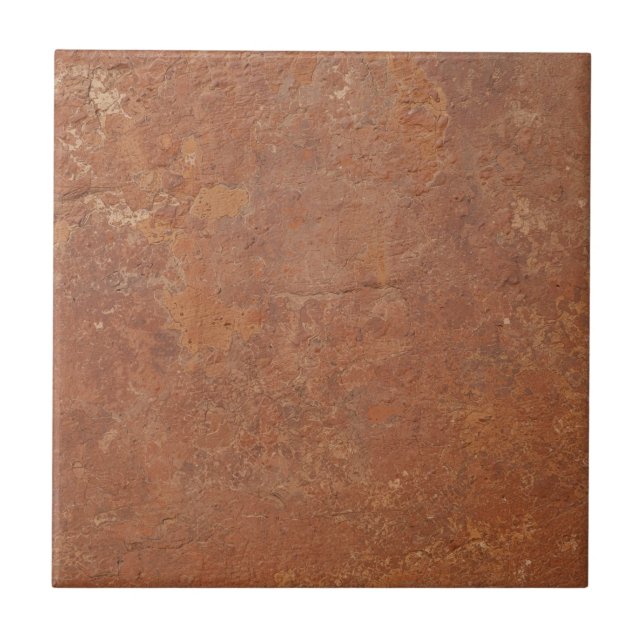 Terracotta red simple rustic  kakelplatta (Framsidan)