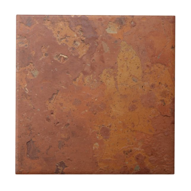 Terracotta red simple rustic  kakelplatta (Framsidan)