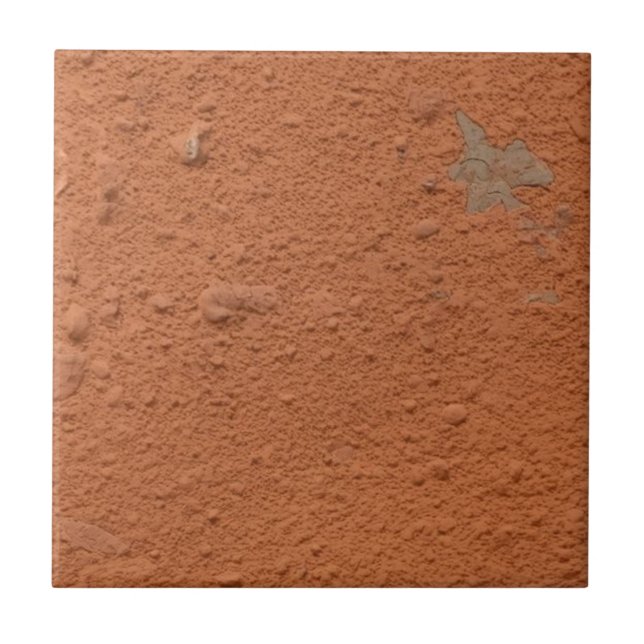 Terracotta red simple rustic  kakelplatta (Framsidan)