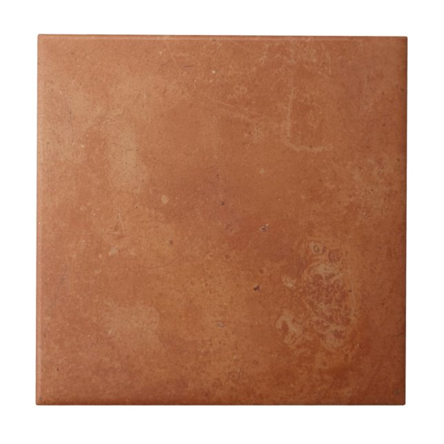 Terracotta red simple rustic  kakelplatta (Framsidan)