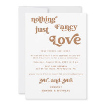 Terracotta Retro Bröllopsfoto Vigseln