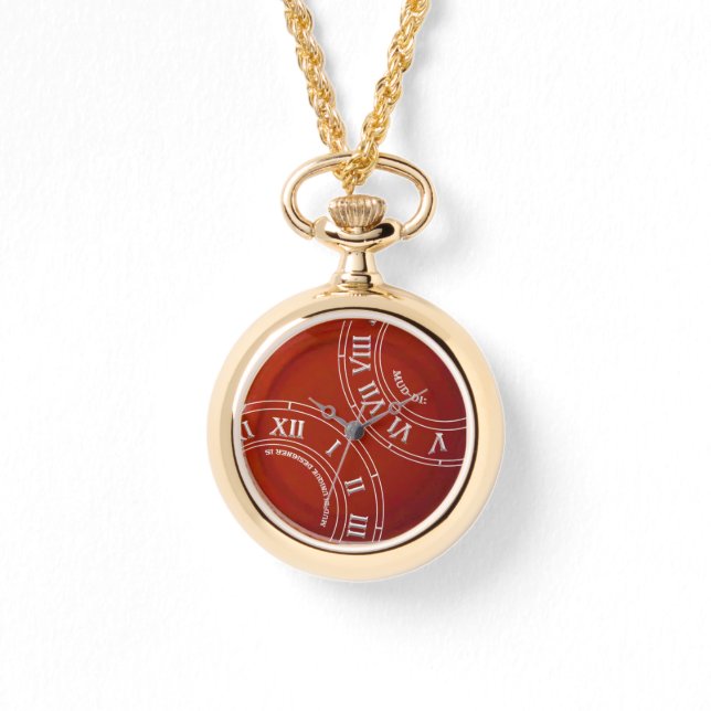 Terracotta RN Necklace Watch Armbandsur (Framsida)